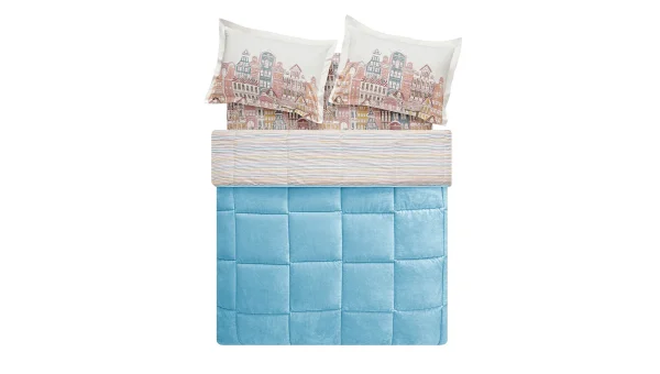 Puffy Panna Threefy Set - Mavi Uyku Seti - Görsel 3