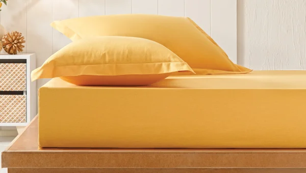 Puffy Naturalis - Safran Lastikli Çarşaf