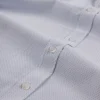 Daniel Bessi Açık Mavi Noktalı Slim Fit Beyaz Gömlek - Görsel 3