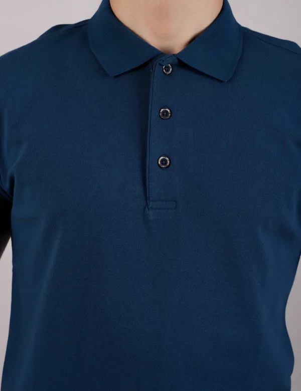 UMR İndigo Renk Polo Yaka T-Shirt - Görsel 2