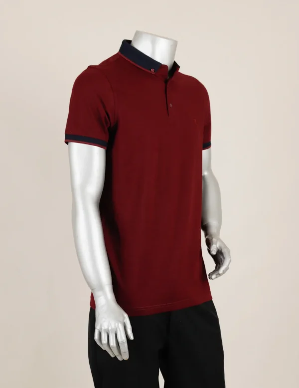 R-GERMEN Polo Yaka Kırmızı Renk T-shirt - Görsel 2