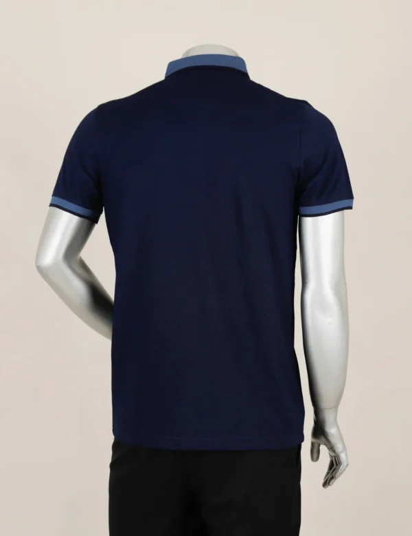 R-GERMEN Polo Yaka Lacivert Renk T-shirt - Görsel 3