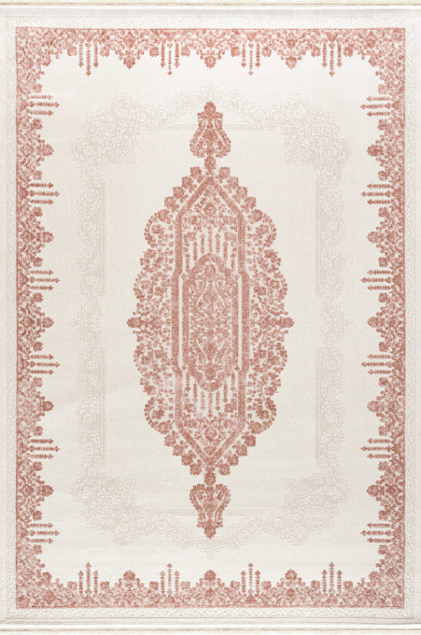 B783 Beyaz / Pembe Bahriye Halı