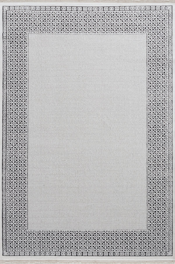 C073 Beyaz / Gri Bahariye Halı