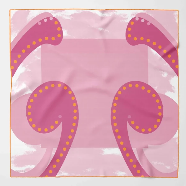 Zerafetim Twill İpek Dalga Pembe