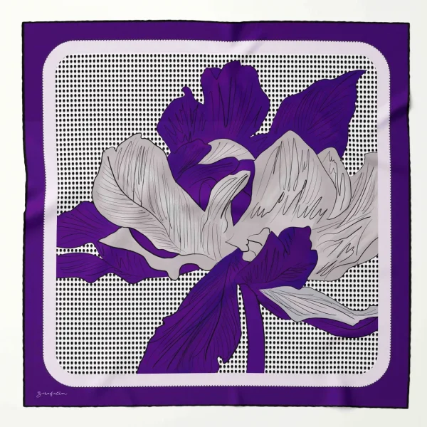 Zerafetim Twill İpek Lily Mor