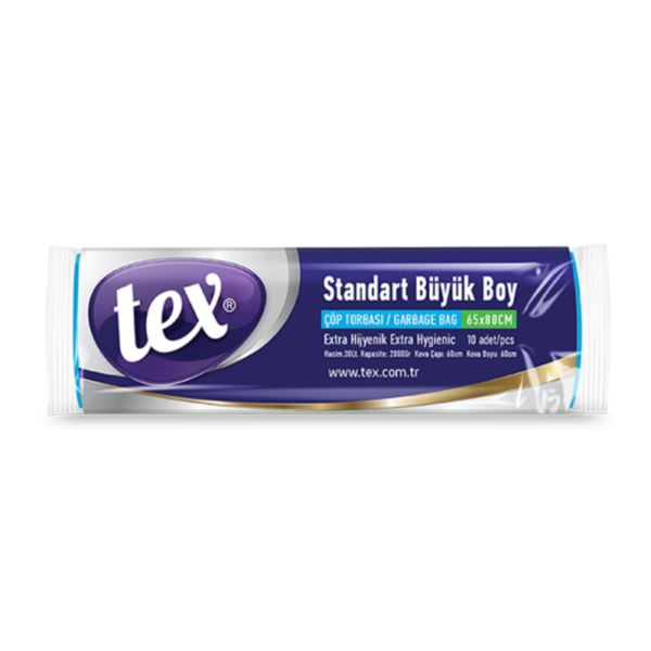 Tex Büyük Boy Çöp Torbası Mavi