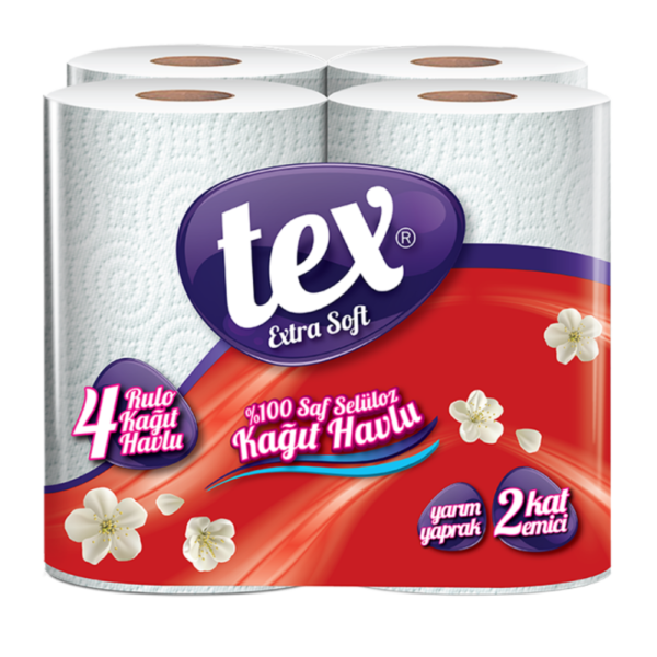 Tex Havlu Kağıt 4 Rulo (100 Yaprak)